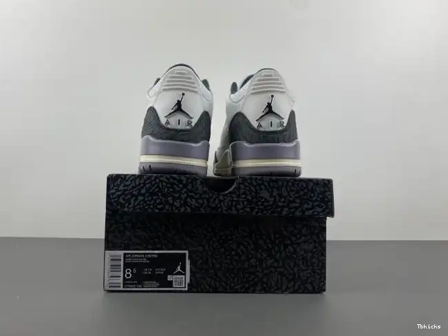 Cheap TBK Grey Air Cement 3 CT8532-106 Jordan 0420
